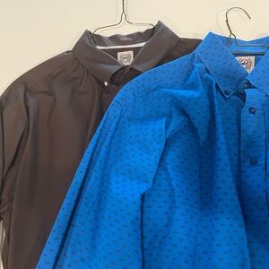 Lot of TWO Cinch Men's Button Down Shirts Size L